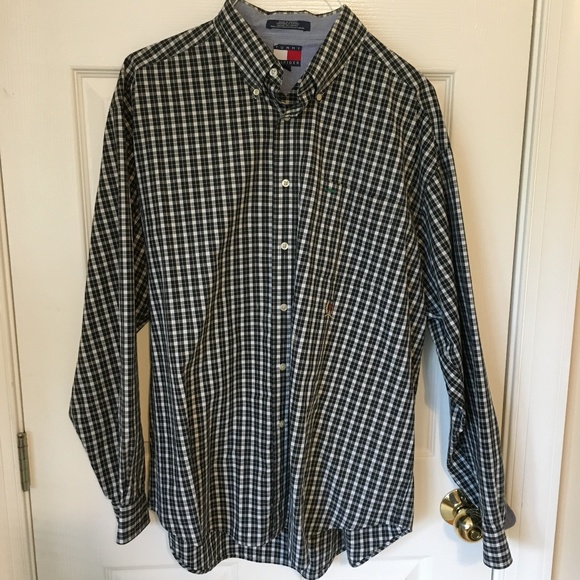 Tommy Hilfiger Other - 🔥Tommy Hilfiger Mens' Plaid Button-Down Shirt XL